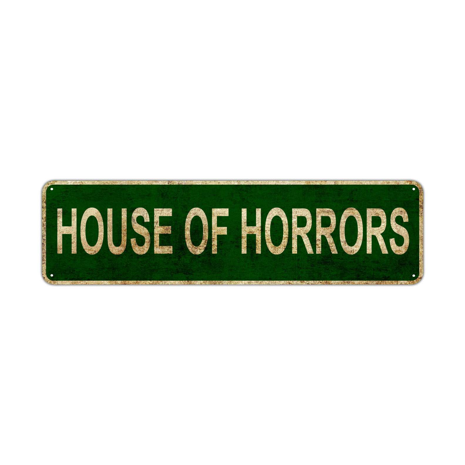 House Of Horrors Vintage Sign Farmhouse Garage Funny Home Wall Décor Street Sign