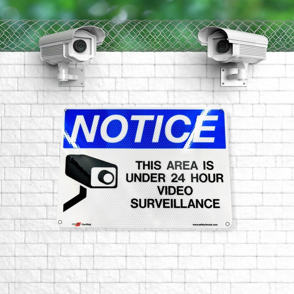 Reflective Solutions, Notice This Area Is Under 24hr Video Surveillance
