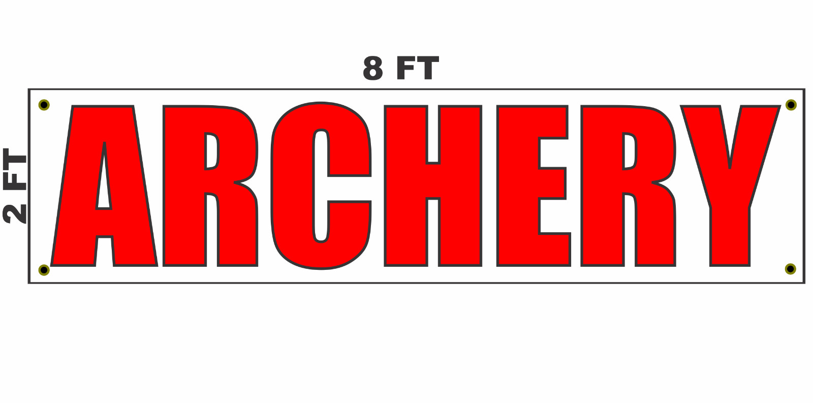 ARCHERY Banner Sign 2×8