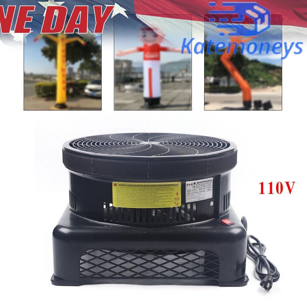 18″ Air Blower Fan Fit Outdoor Inflatable Dancer Wind Tube Man Puppet Fly Guy