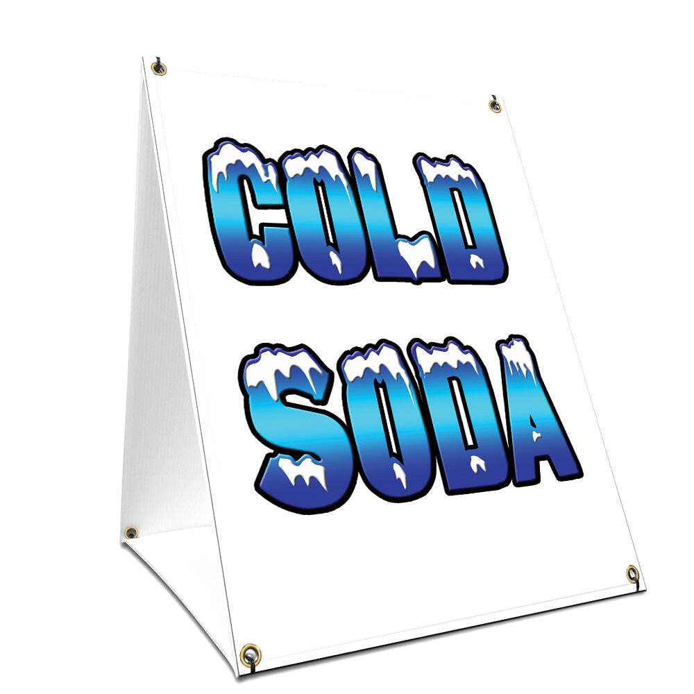 Cold Soda Yard Sign & Stake outdoor plastic coroplast window