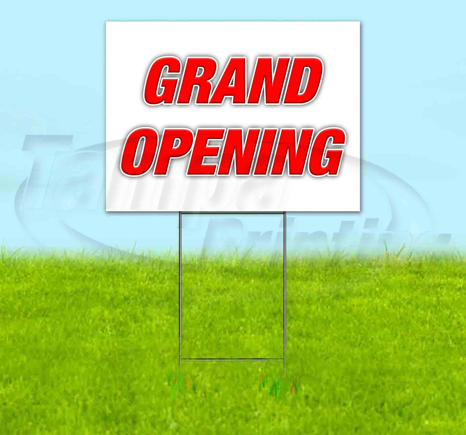 GRAND OPENING 18×24 Yard Sign Corrugated Plastic Bandit Lawn Business USA