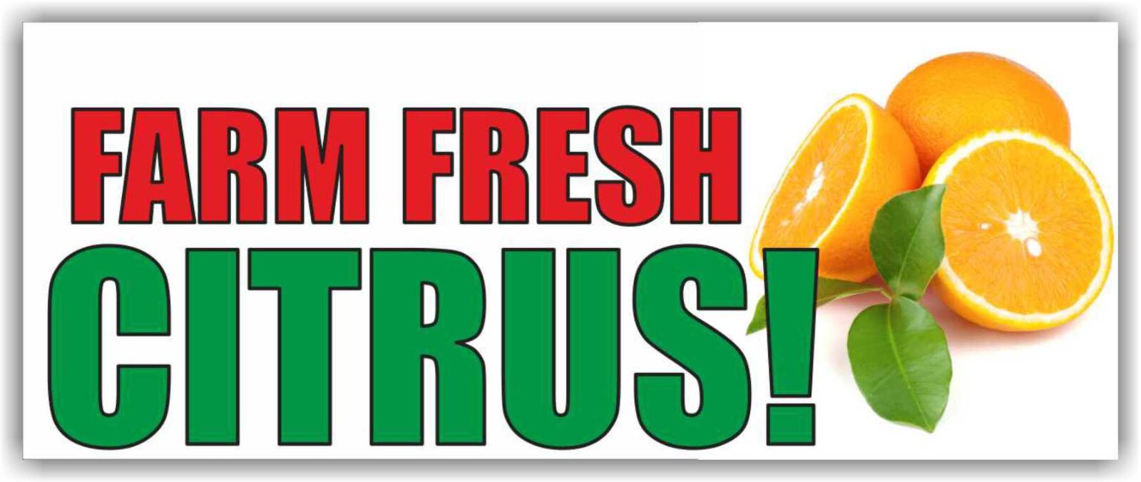 FARM FRESH CITRUS Advertising Banner Vinyl Mesh Sign produce fresh drink fair
