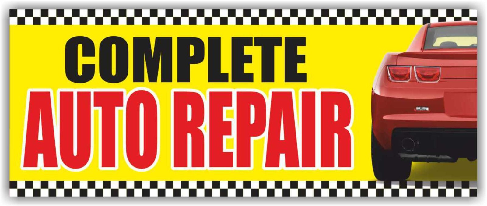 COMPLETE AUTO REPAIR Advertising Banner Vinyl Mesh Sign car service shop garage
