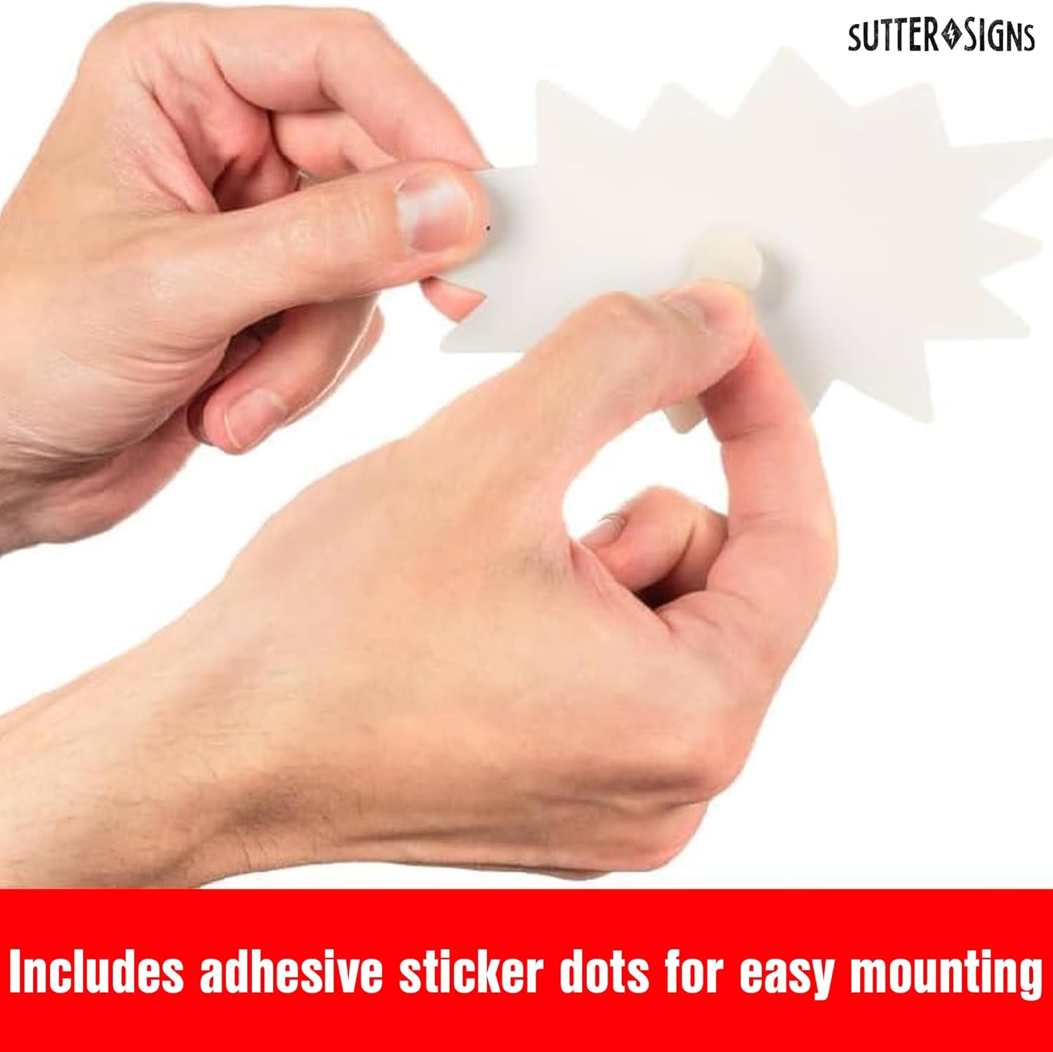 Starburst Signs with Stickers 200Pcs | Price Tags for Garage, Estate, Yard Sales