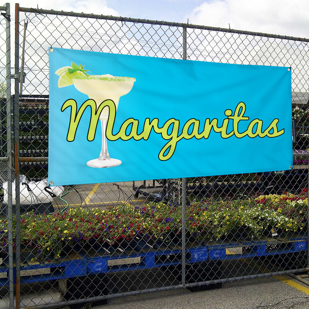 Vinyl Banner Multiple Sizes Margaritas Outdoor Advertising Printing Outdoor