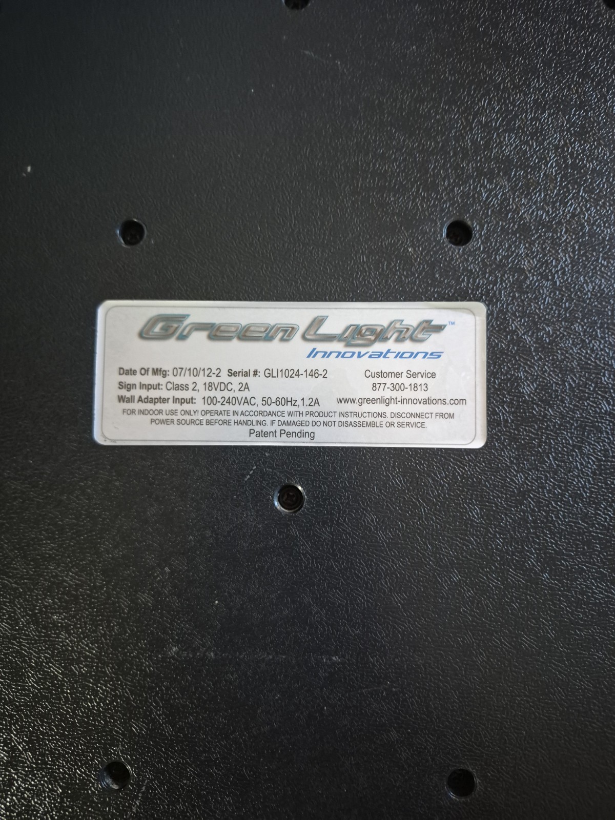 GreenLight LED Open Sign with Business Hours