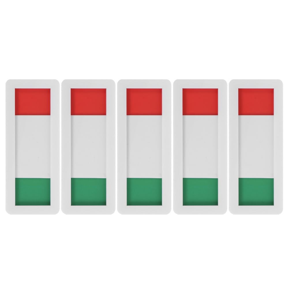 5 PCS Red Green Sliding Door Office Privacy Indicator Status Sign 3.93X1.57