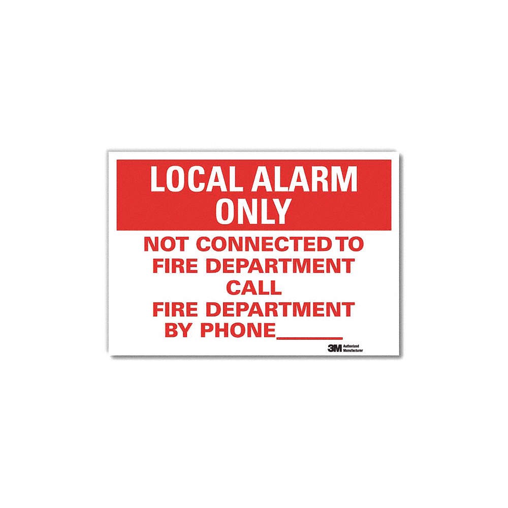 LYLE U1-1048-RD_7X5 Notice Sign,14inx7in,Reflective Sheeting 24WX35