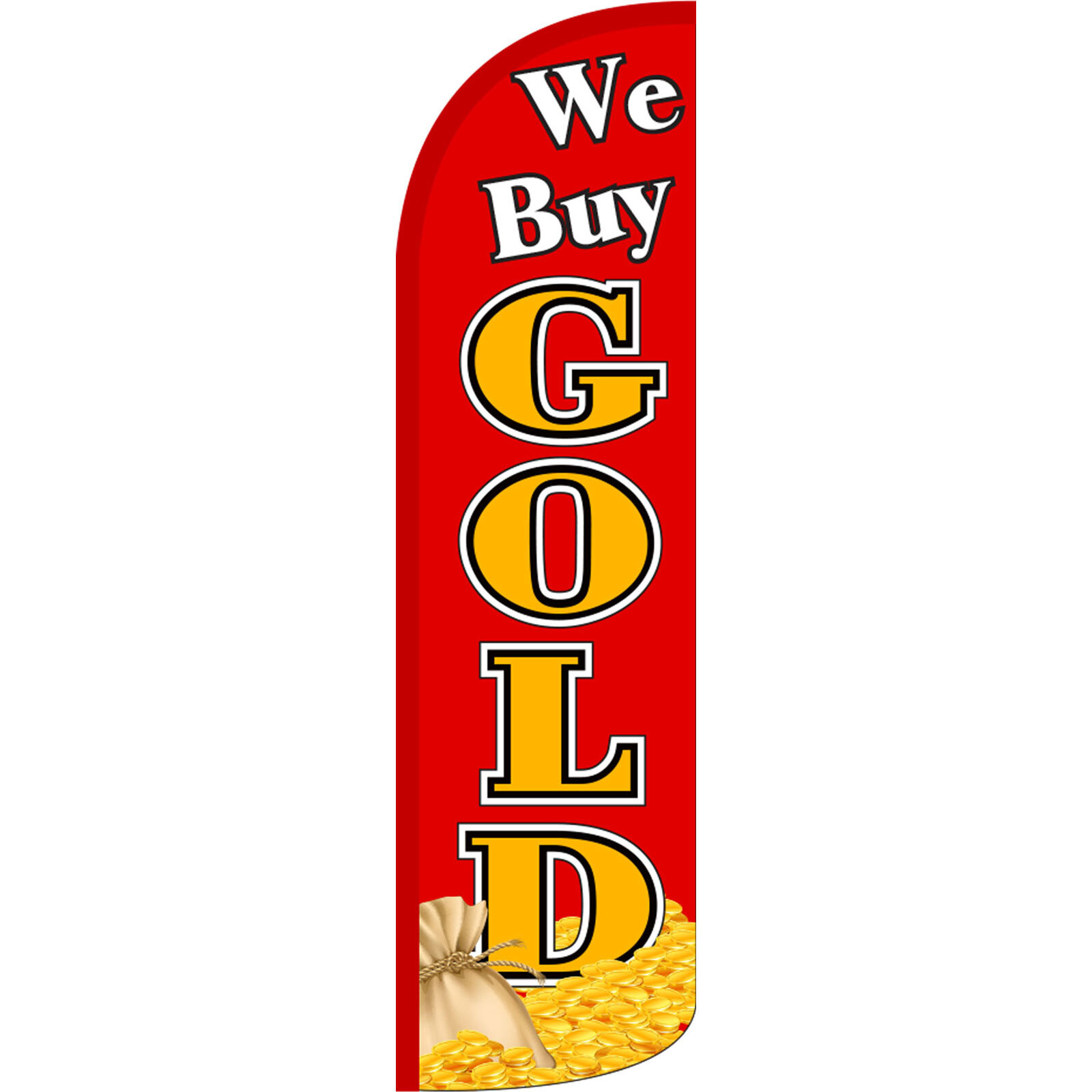 We Buy Gold 3 ft X 11 1/2 ft Windless Flag