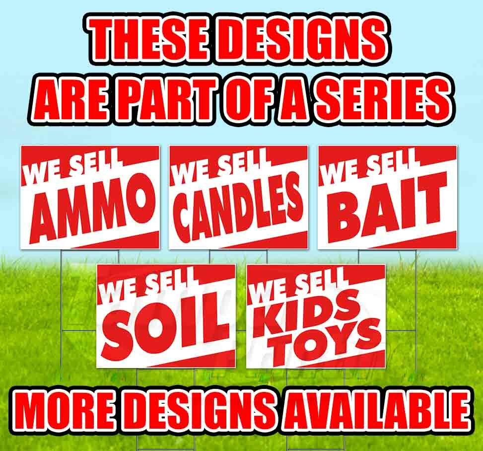 WE SELL PROPERTY Yard Sign Corrugated Plastic Bandit Lawn Decoration USA