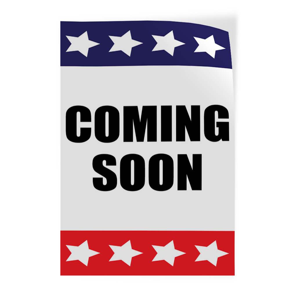 Door Decals Vertical Vinyl Stickers Multiple Sizes Coming Soon Business Vinyl