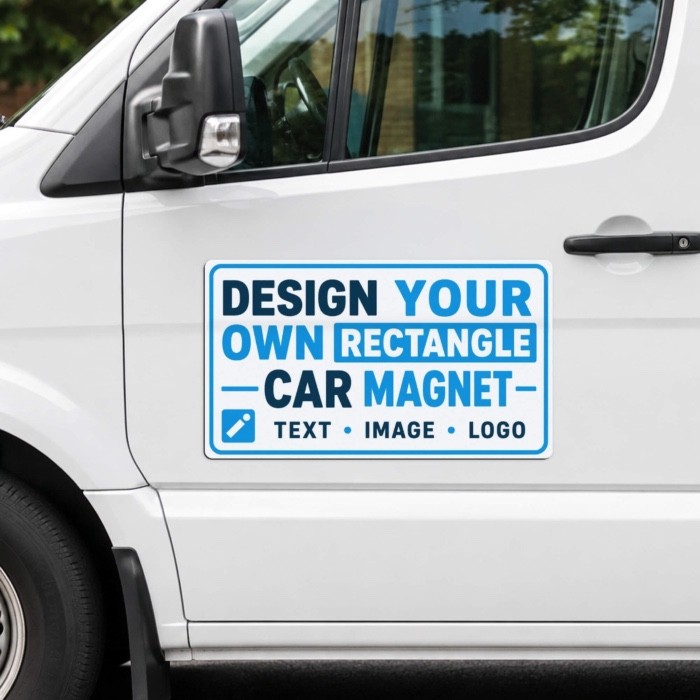 Custom Car Magnets – ONE PAIR! – 12×24 – Full Color – Laminated – WITH DESIGN!