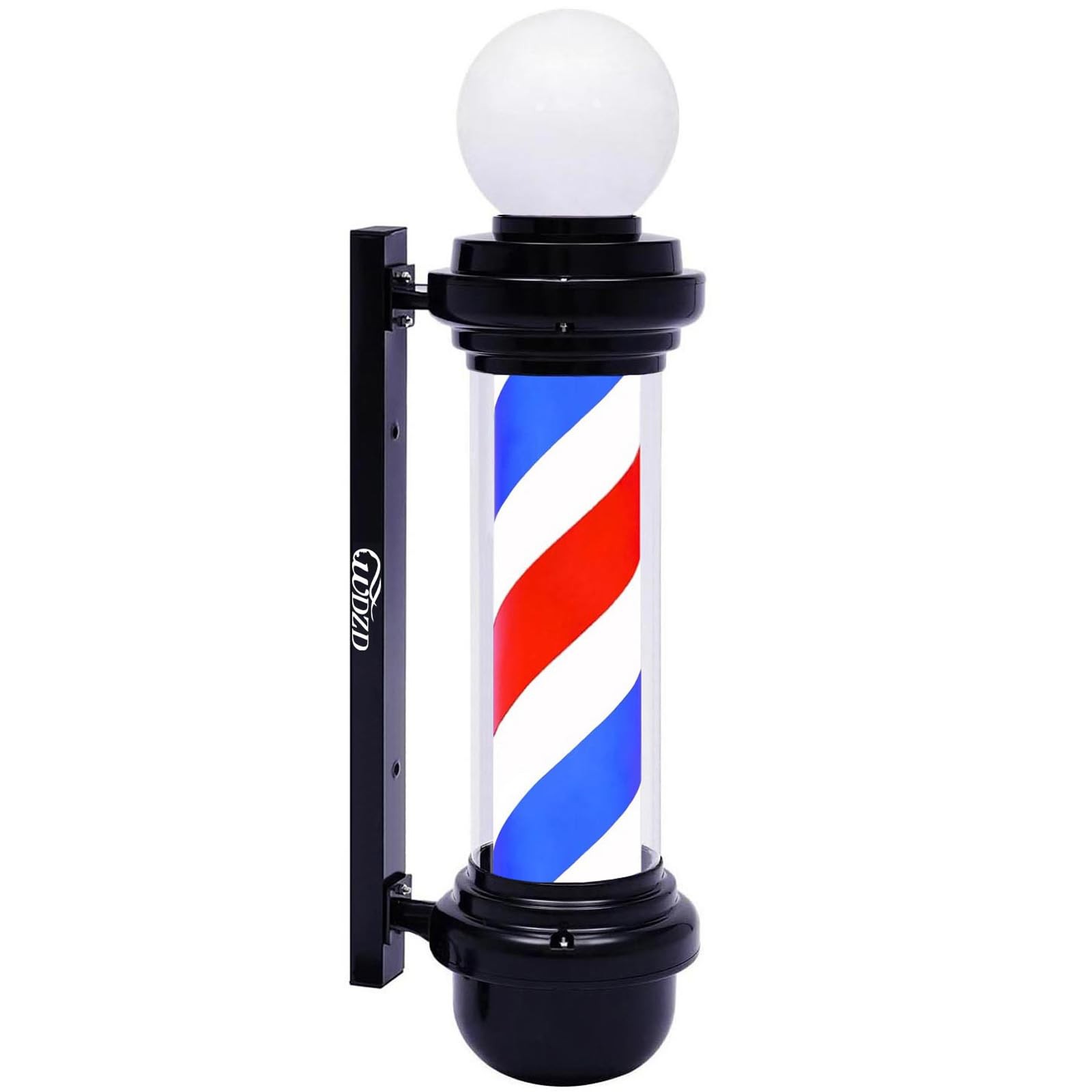 27” Red White Blue Barber Pole Light