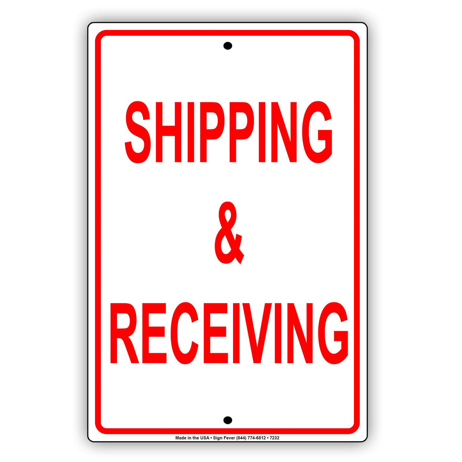 Shipping And Receiving Loading Dock Forklift Novelty Notice Aluminum Metal Sign