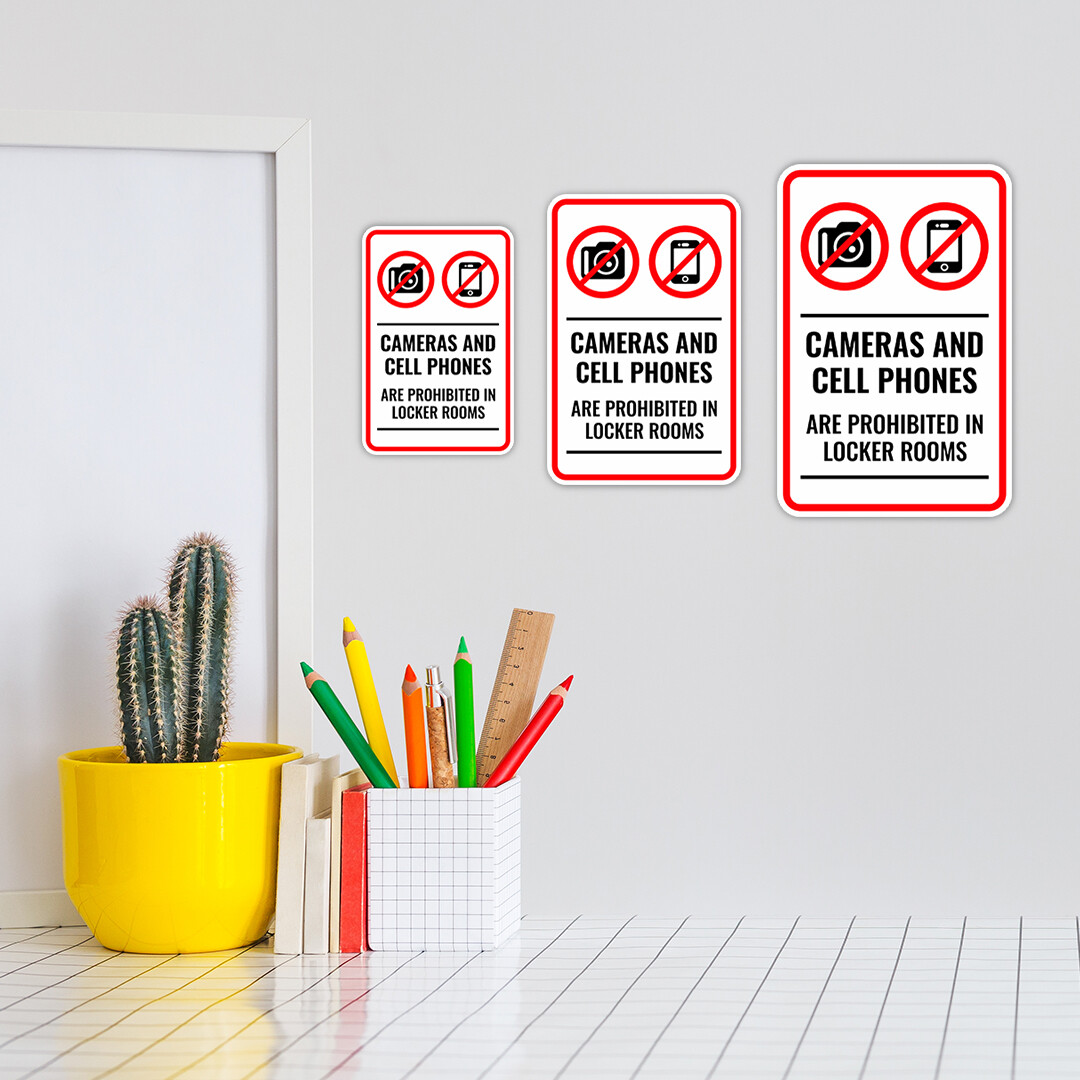 Portrait Round Plus Cameras And Cell Phones Are Prohibited In Locker Rooms