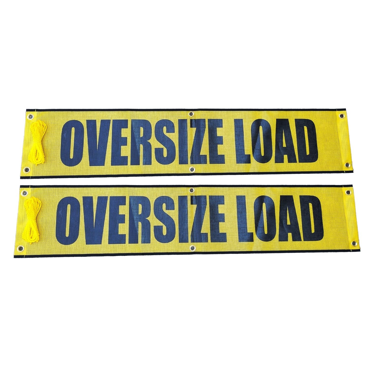 Oversize Load Banner Mesh 12×60 Inch 2 Pack Heavy Duty Escort Pilot Car Signs