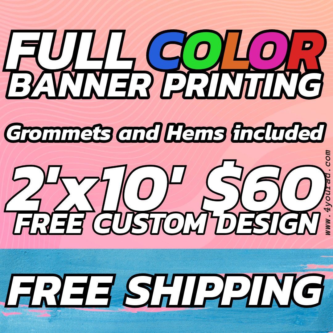 2ft x10ft Custom Vinyl Banners – Perfect for Business & Events