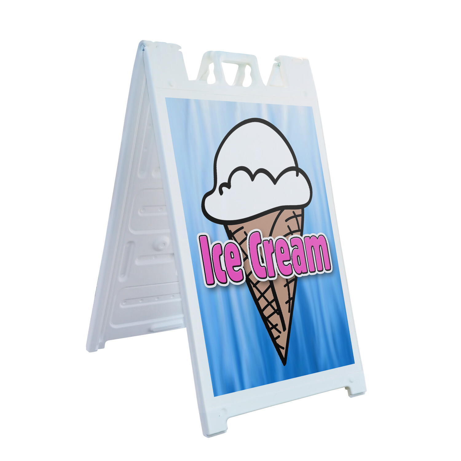 A-frame Sidewalk Ice Cream 1 24″ x 36″ Double Sided A-Frame Sidewalk Sign