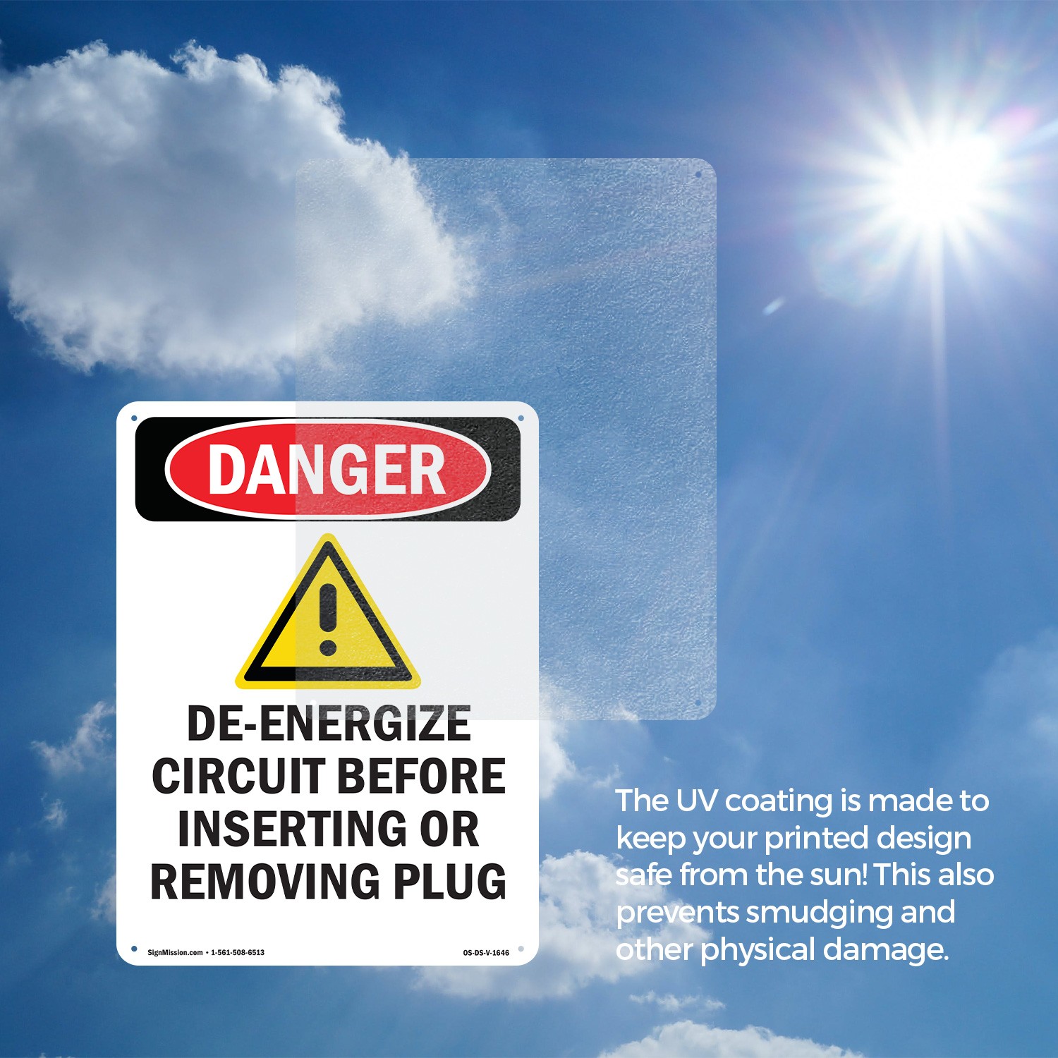 De OSHA Danger Sign Metal, Plastic, Or Decal – 5 or 10 Pack