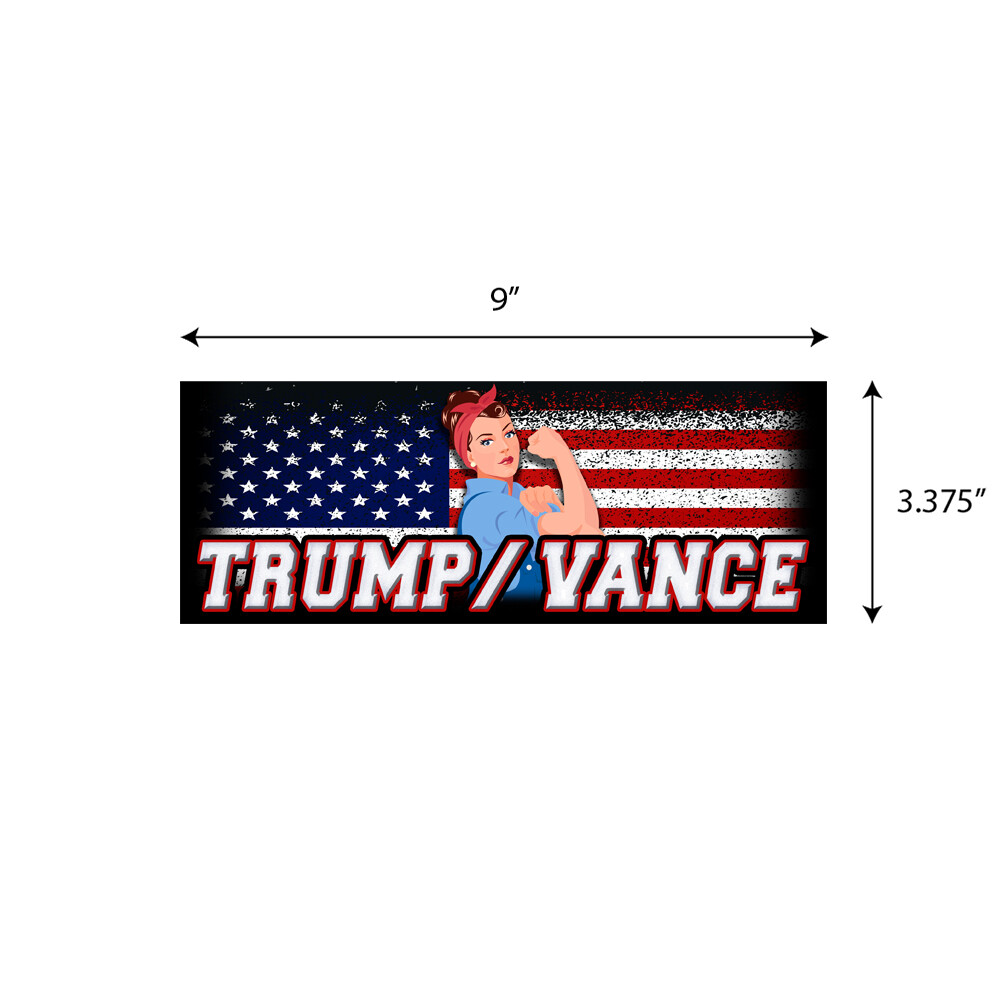 TRUMP VANCE 2024 MAGA Bumper Sticker Decal Graphic Election BS0534