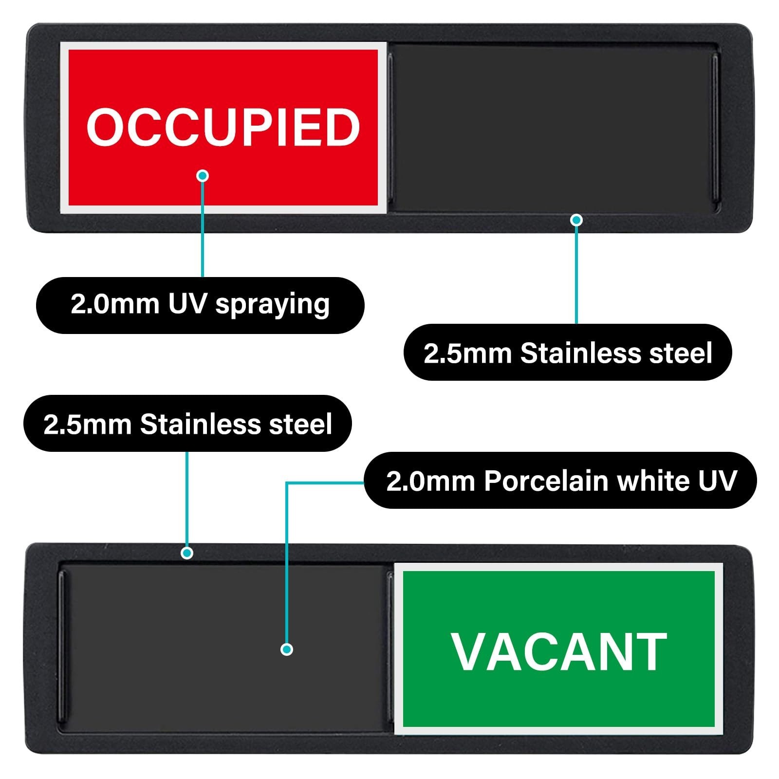 In Use or Available Sign, Vacant Occupied Signs for Home Office Hotles Hospit…