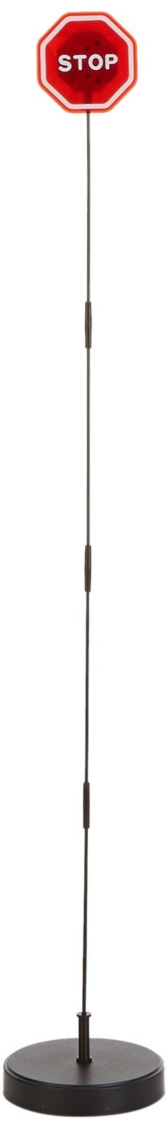 PARKEZ Flashing LED Light Parking Stop Sign For Garage 1 Pack, black