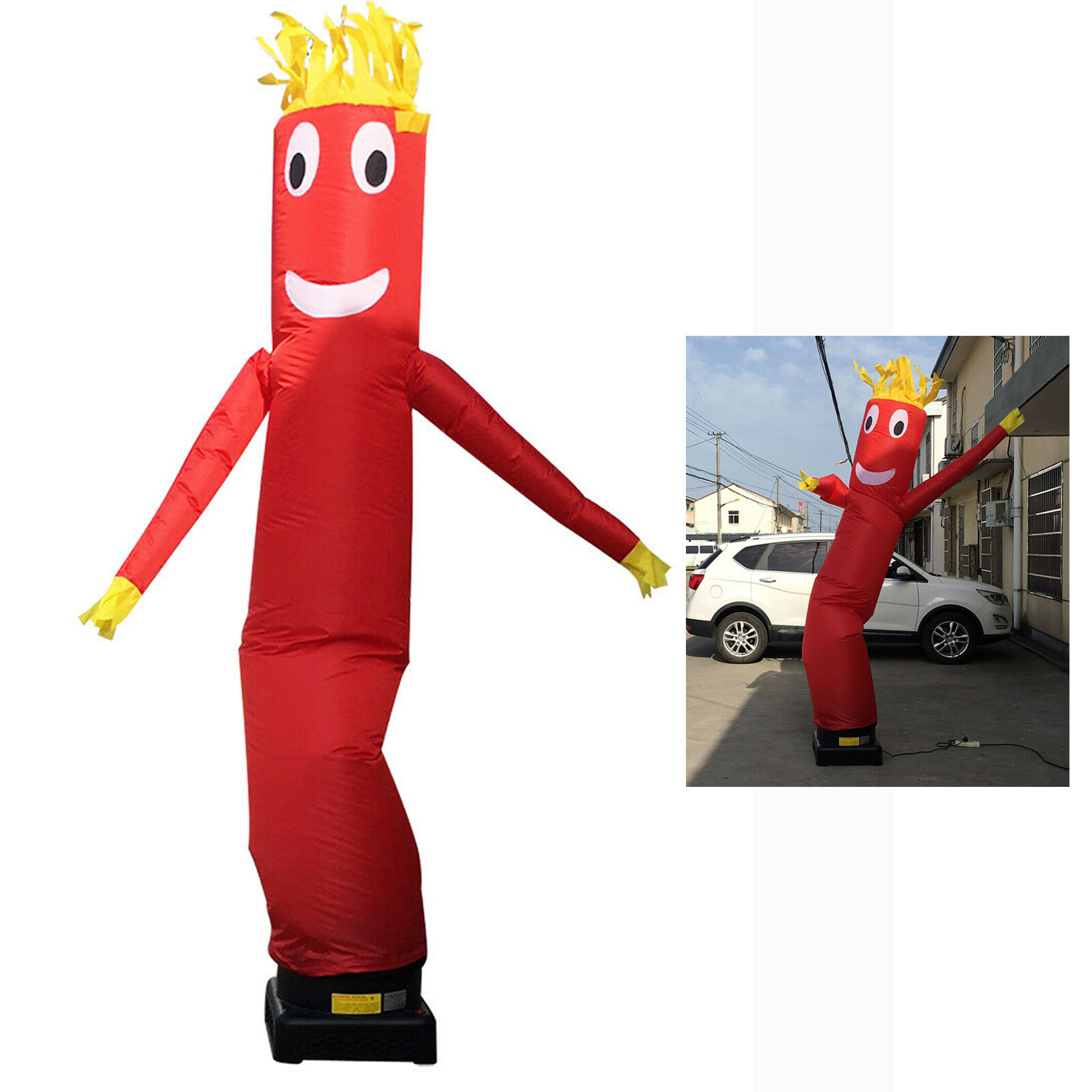 10ft Inflatable Tube Man Wind Sky Wavy Dancer Advertising Air Puppet USA STOCK