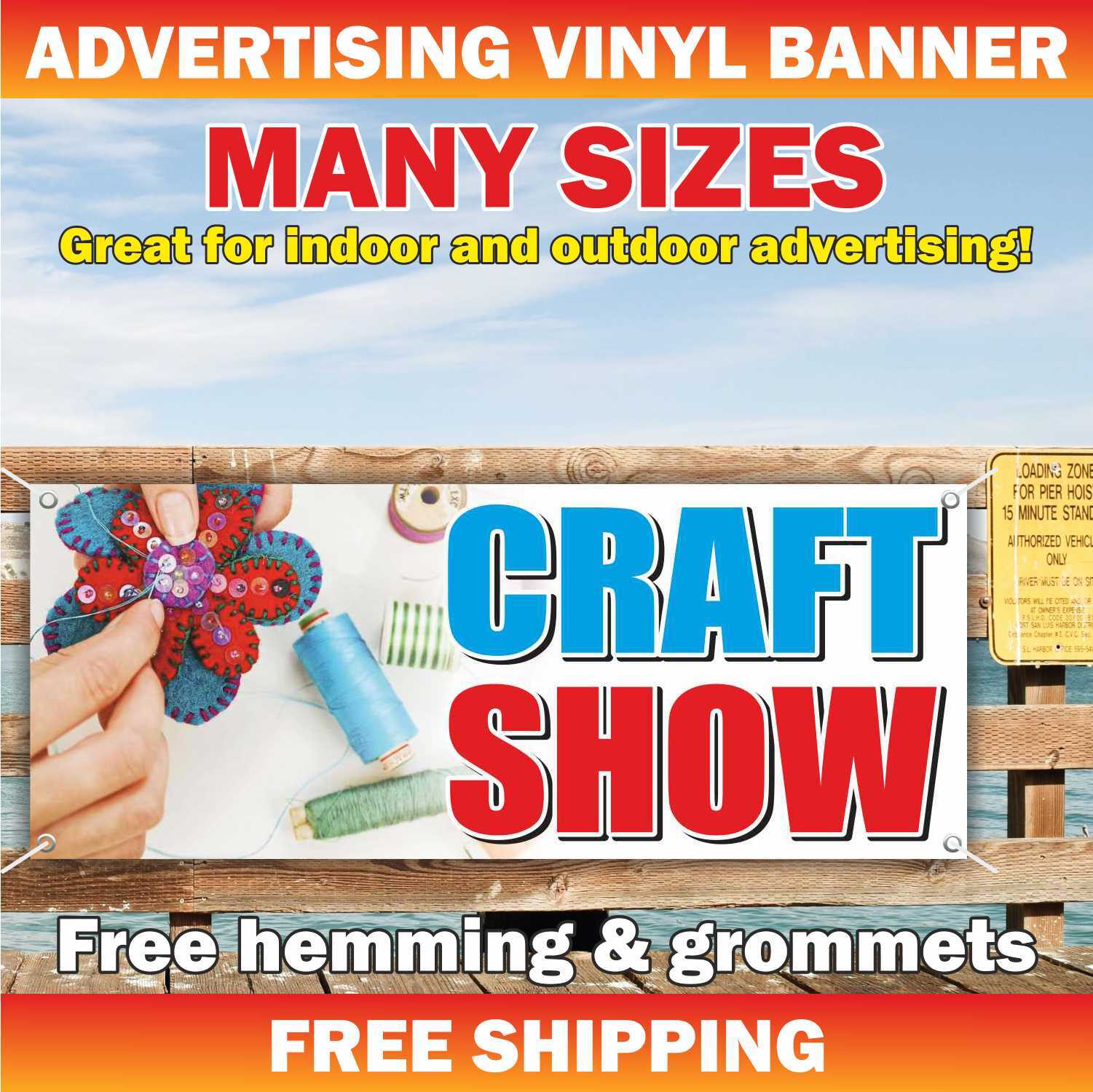 CRAFT SHOW Advertising Banner Vinyl Mesh Sign Art Mastery Museum Exhibition