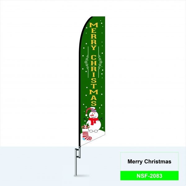 12ft Happy Holidays Christmas Tree Feather Flag Sale Outdoor Advertisement