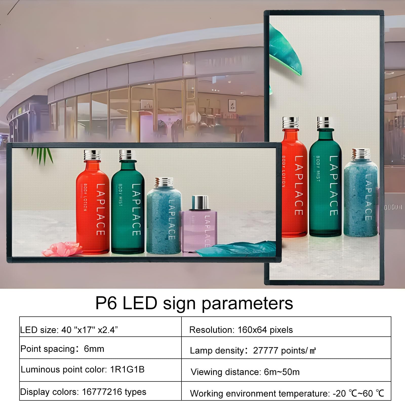 P6 Programmable Scrolling Led Sign Custom Digital Signage Displays Outdoor For