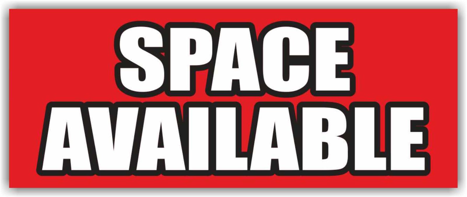 SPACE AVAILABLE Advertising Banner Vinyl Sign Lease Rent Realtor Office Room