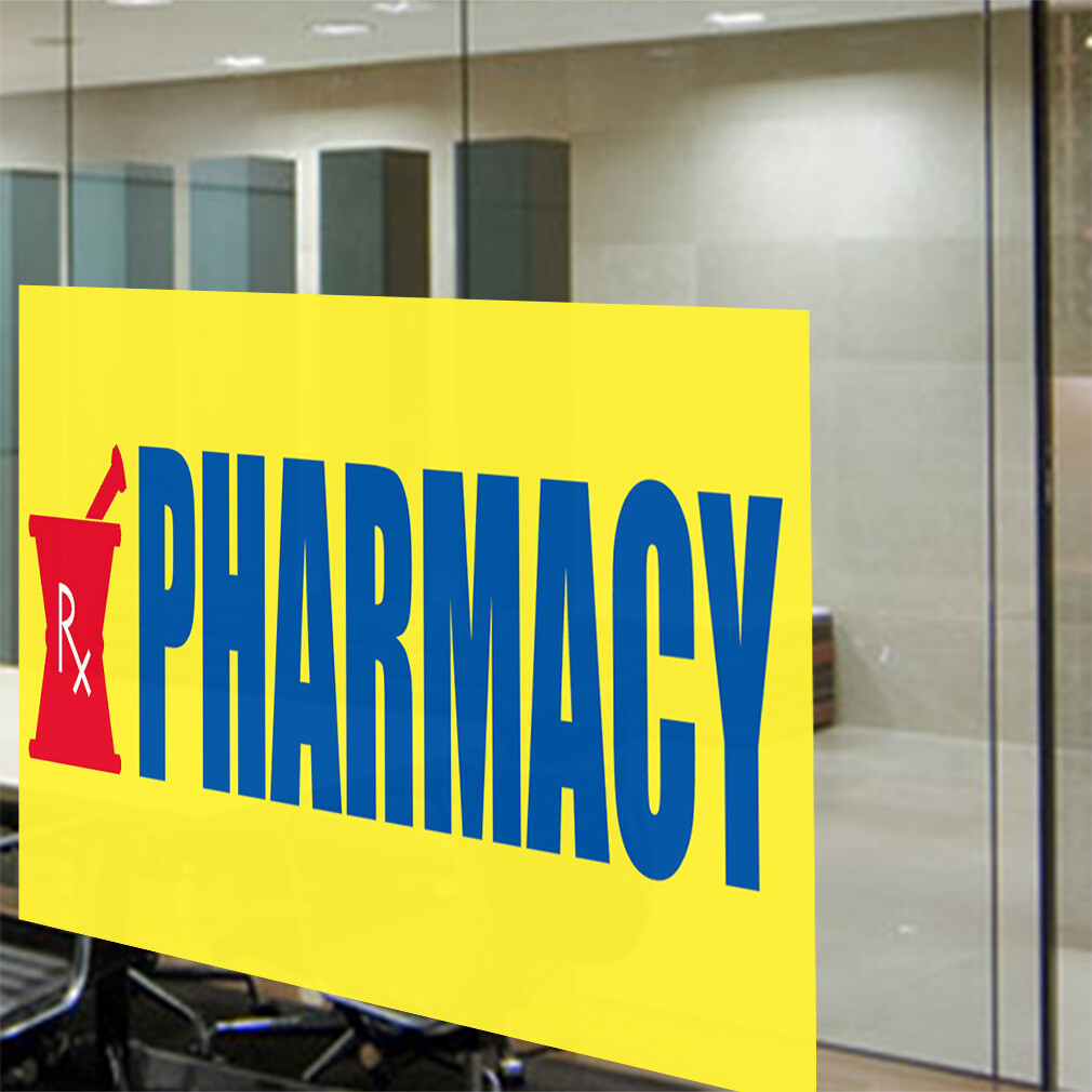 Decal Stickers Pharmacy Promotion Business Vinyl Store Sign Label Business