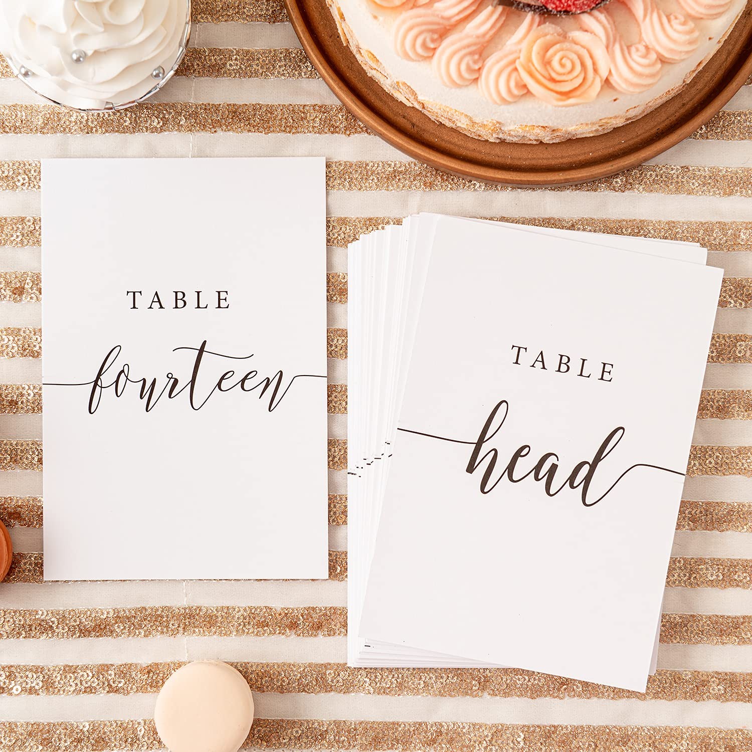 Table Number Cards 1-30 for Wedding, Anniversary, Birthday, Bridal Shower Par…