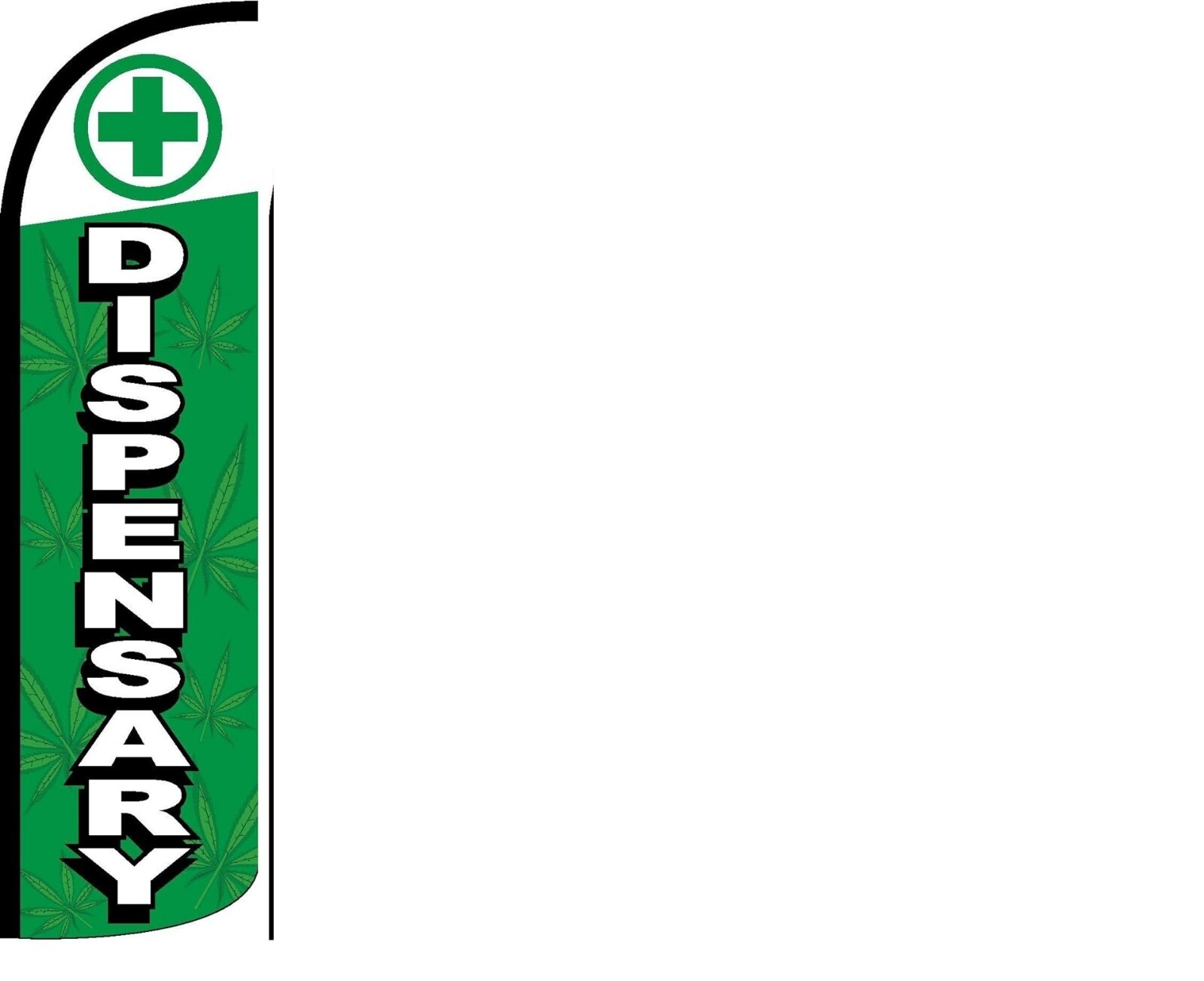 NEW DISPENSARY SF-D99 WINDLESS POLYNIT FLAG ONLY 3 X 11.5 FOOT SF D99 BANNER