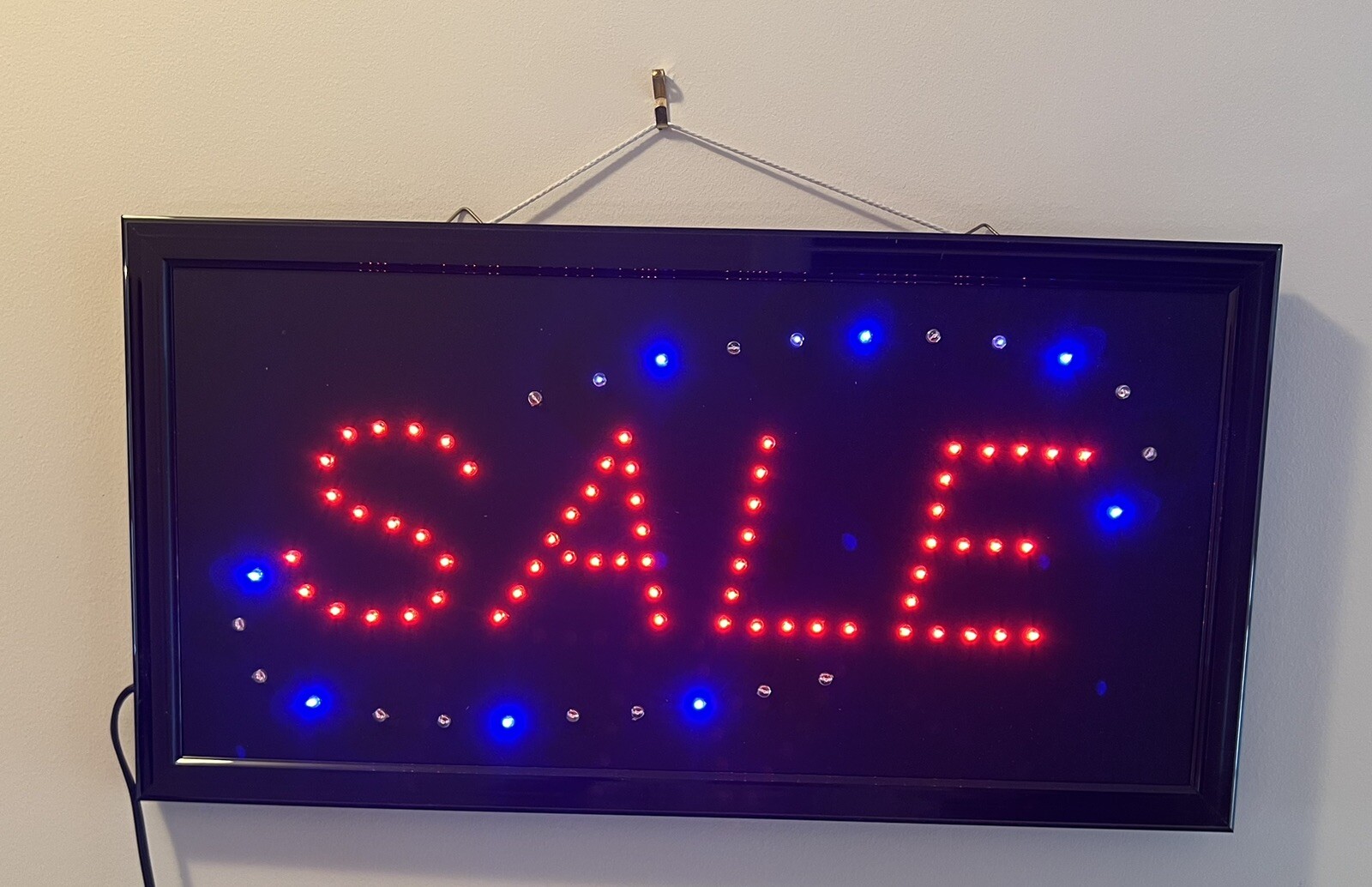 Ultra Bright LED Neon Light SALE Sign Business Hours Animated Motion Light