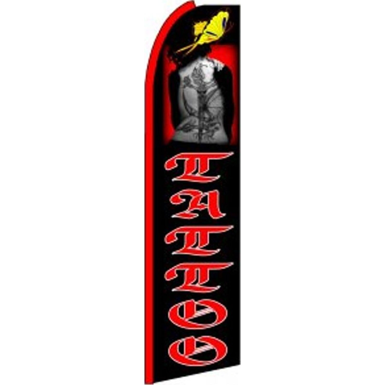 Tattoo 2 1/2 ft X 11 1/2 ft Windless Flag