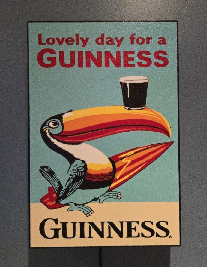 Guinness Toucan LED Lighted Sign – 8” x 12” –St. Patrick’s Day