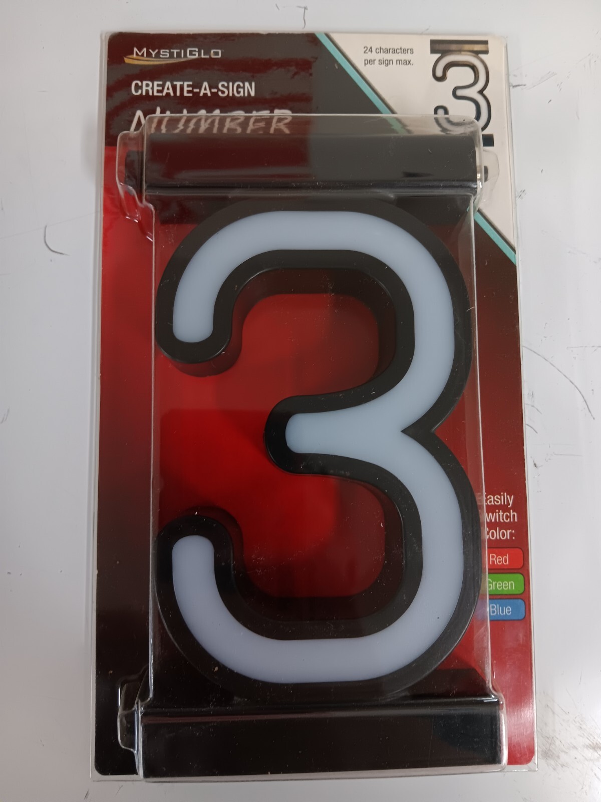 Mystiglo Business Signage For Store Create Sign 3 Color Light Number 3