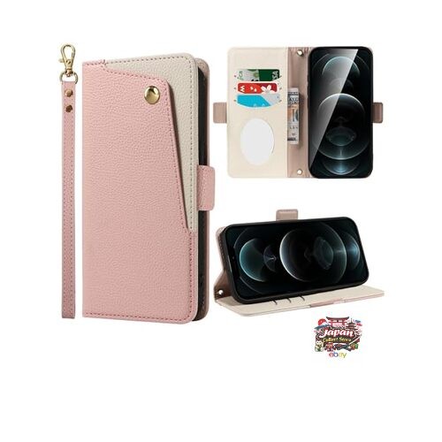 NEW KWATUNG iPhone 12 Case Flip-Type Premium PU Leather Delicate Touch iPhone 12