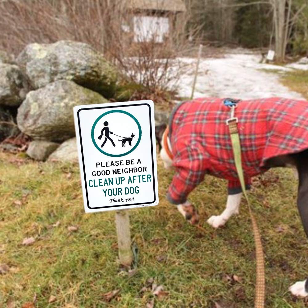 2 Pack Clean Up After Your Dog Sign Clean Up After Your Pets Be a Good Neighb…
