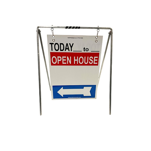 Open House Sign A-Frame Kit 5-Pack RedWhiteBlue Swingers Today Times