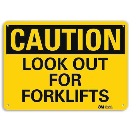 Lyle U4-1508-Ra_10X7 Safety Sign, 7 In Height, 10 In Width, Aluminum, Vertical