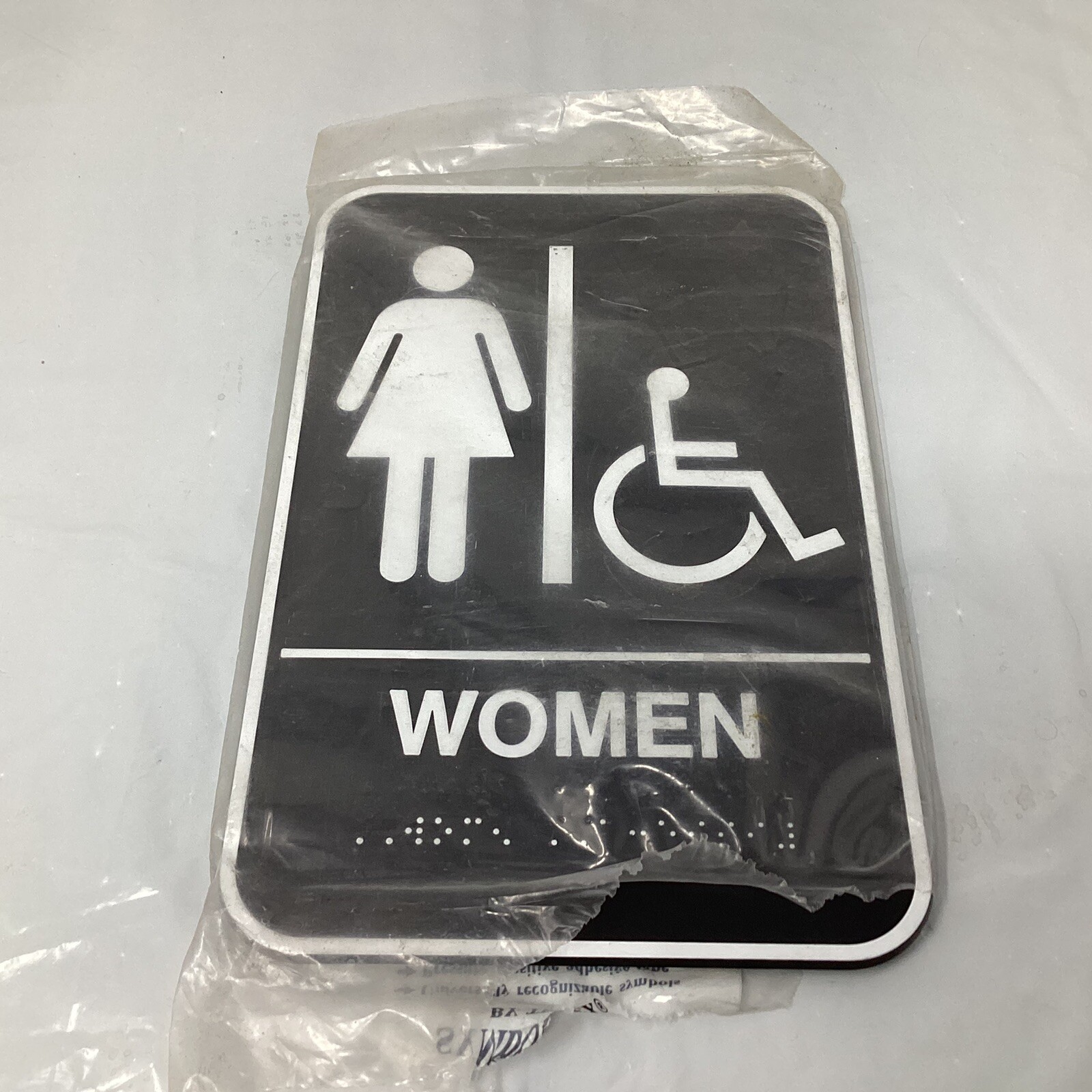 Plastic Signs For Restroom 6” x 9”