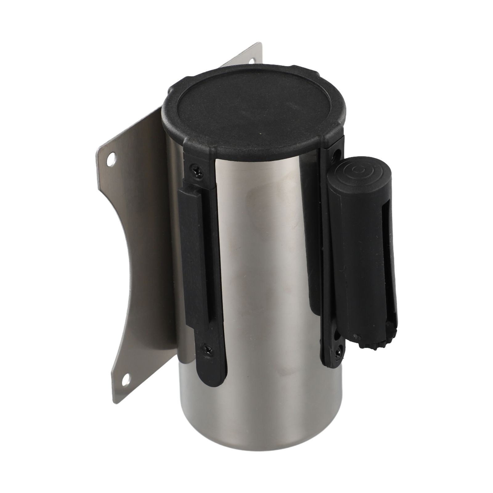 Retractable Crowd Control Barrier with Wall Mount and Stainless Steel Case
