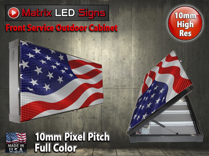 LED Sign Outdoor Full Color Double Sided LED Programmable Message Digital Sign