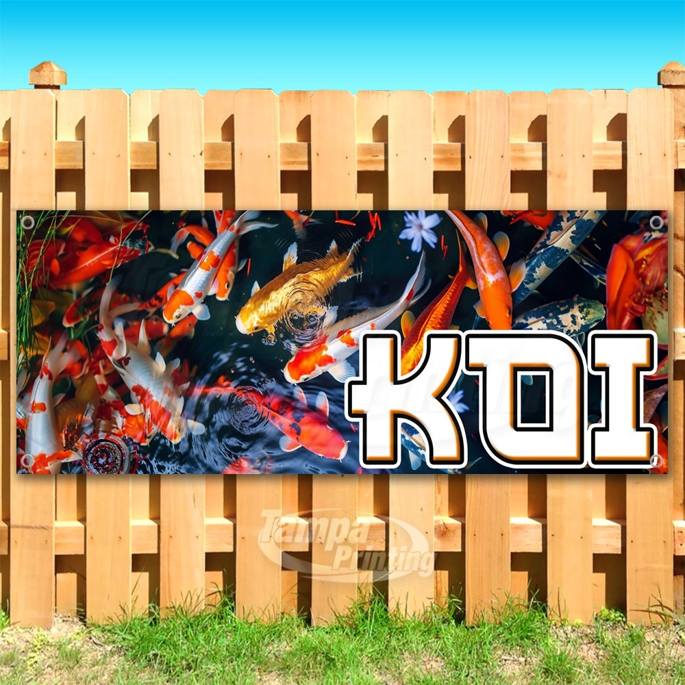 KOI Advertising Fish Pets Japan Vinyl Banner Flag Sign USA SB10738
