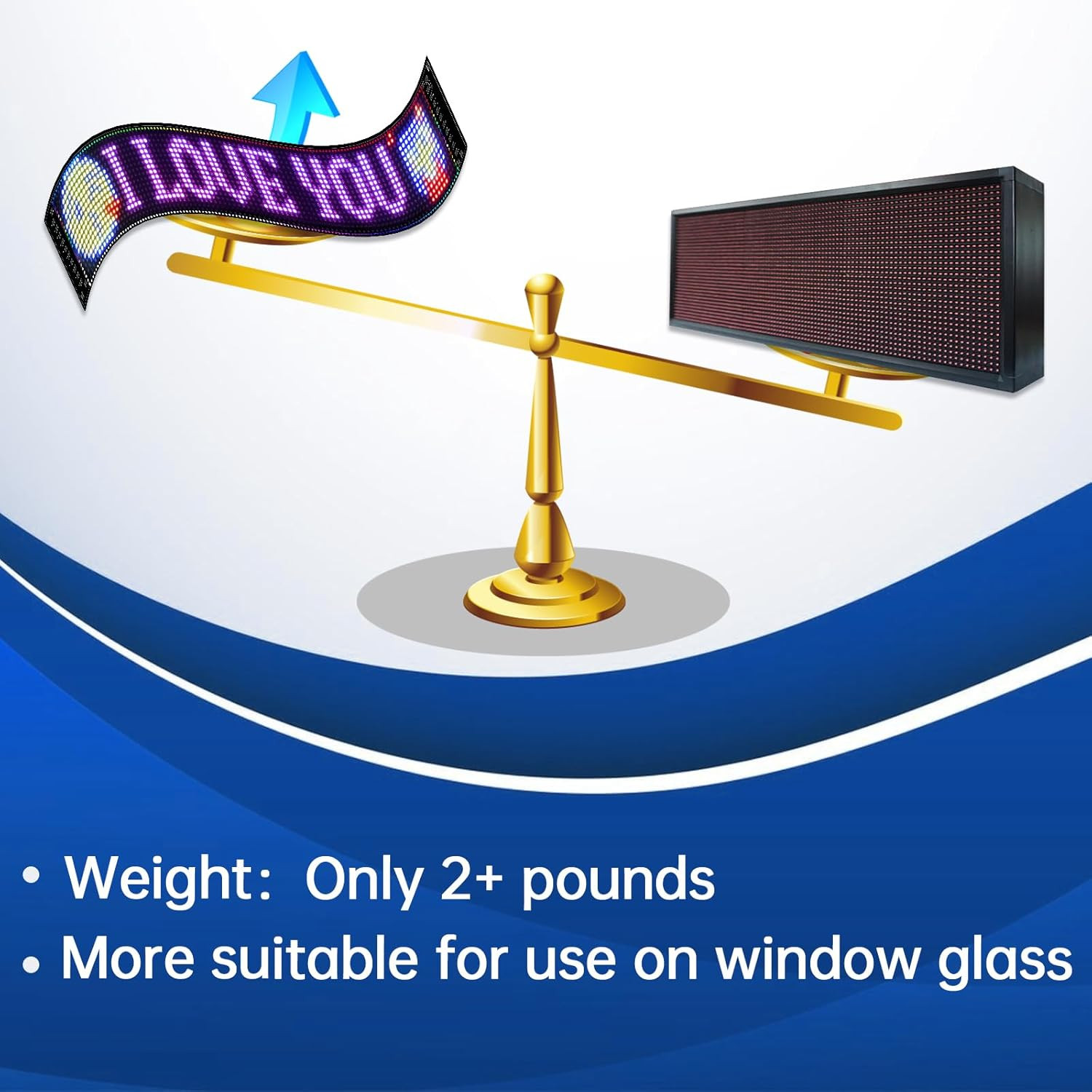 LED Sign,Programmable LED Sign,Flexible Scrolling LED Message Display,Bluetooth