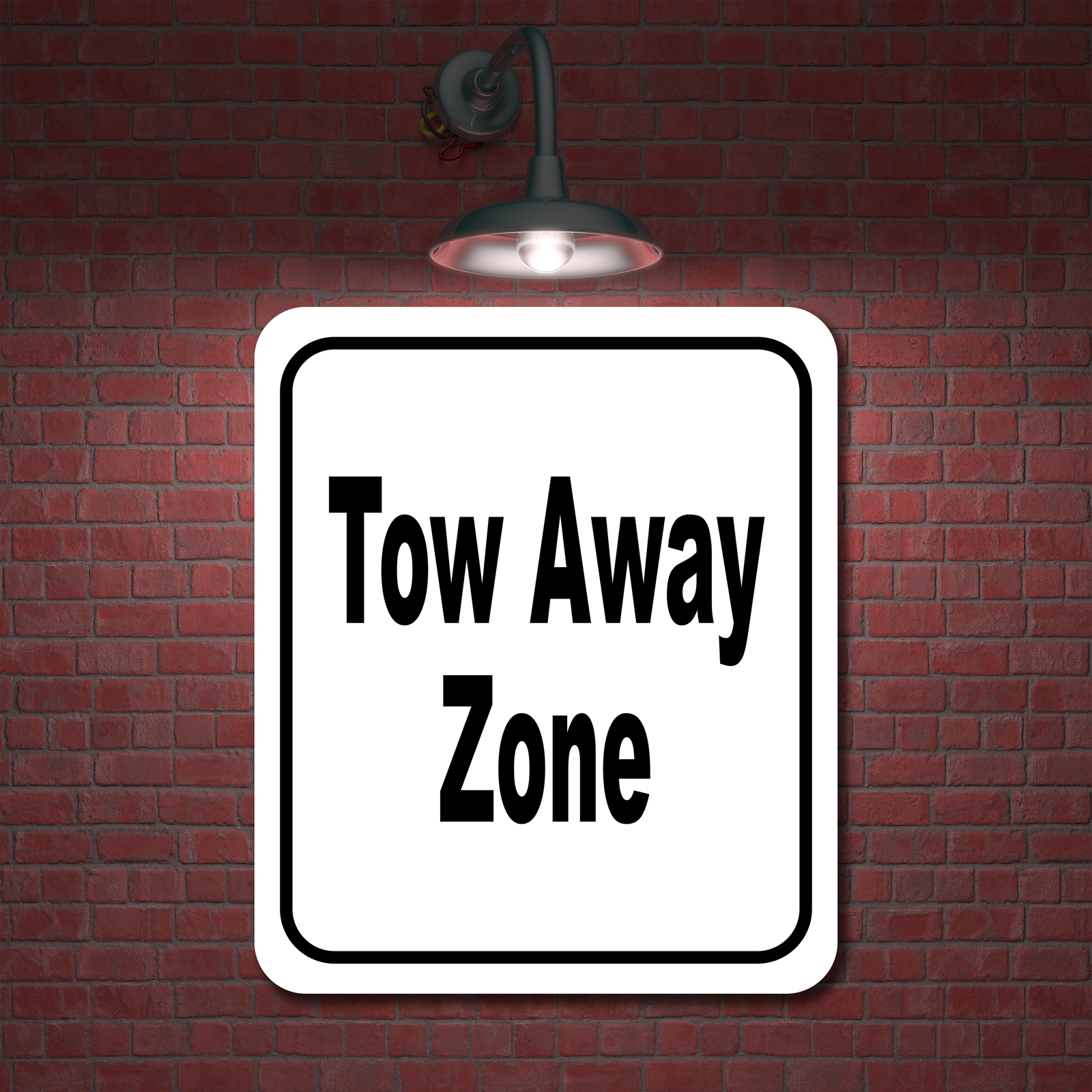 Tow away zone classic Aluminum Composite Sign