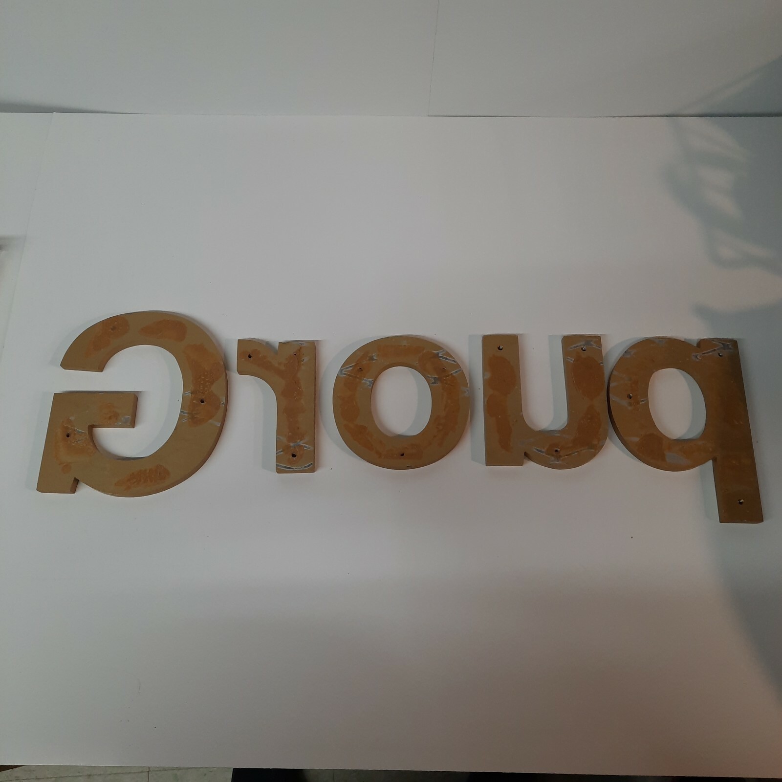 Storefront Signage Letters Gold Color Aluminum 4.5″ – 6″ Lot of 5